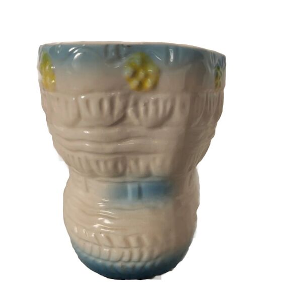 Vintage Relpo Baby Bootie Planter Vase Trinket Decor Porcelain White Multi T820 - Picture 9 of 12